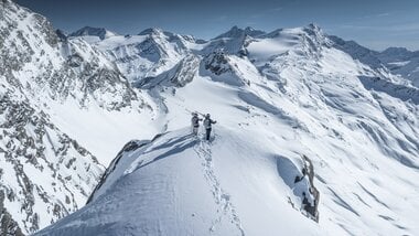 Liftnahe Freeride-Routen im Gletscherskigebiet | © Kitzsteinhorn