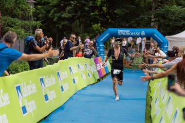 Shortly before the finish at the International Triathlon | © Zell am See-Kaprun Tourismus